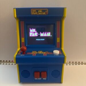 Ms. Pac-Man Mini Arcade Game - Blue